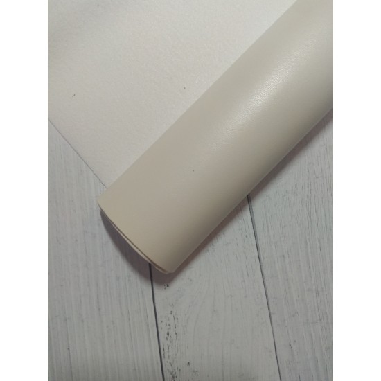 Кожзам "Мадис" 19,5*33 см молочный, цена за лист